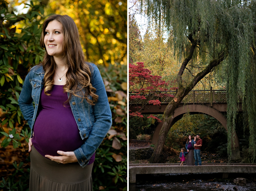 pregnancy, maternity, family portraits, gardens, colorful portraits