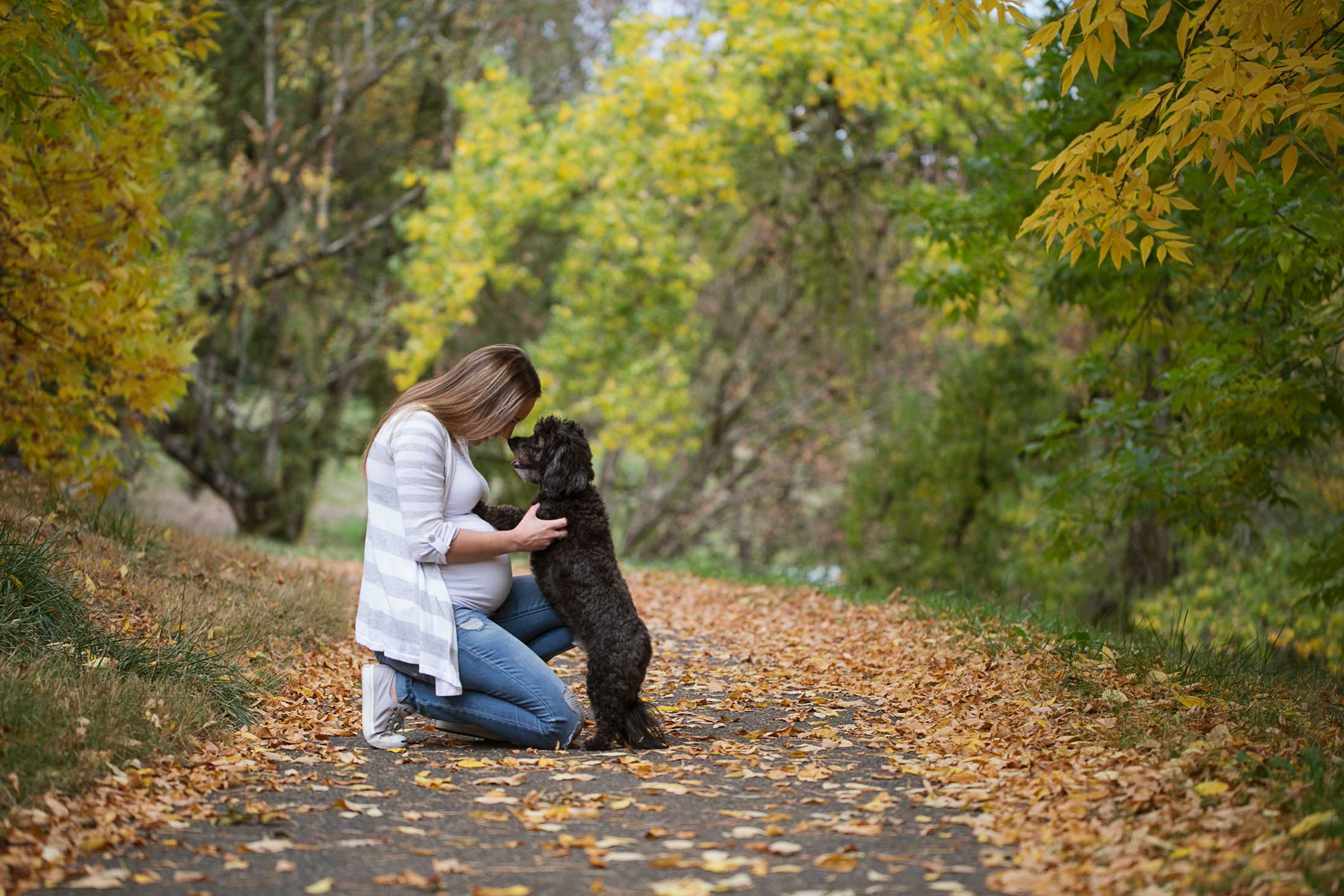 pet-dog-maternity-session-belly-fall-photographer